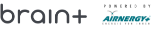 Das Logo von brain+ by airnergy